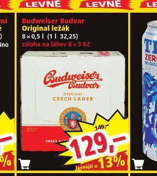 Norma Pivo budweiser budvar original nabídka