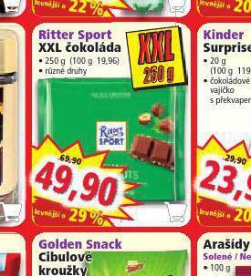 Norma Ritter sport xxl čokoláda nabídka