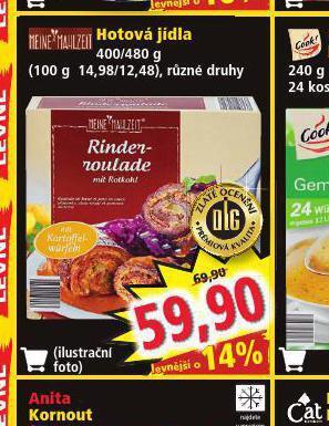 Norma Hotová jídla nabídka