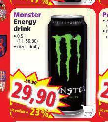Norma Monster energy drink nabídka