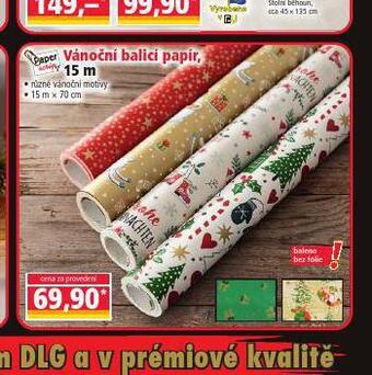 Norma Vánoční balicí papír nabídka