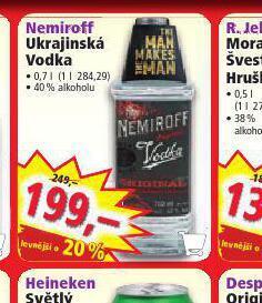 Nemiroff ukrajinská vodka