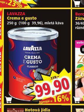 Norma Lavazza crema e gusto nabídka