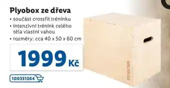 Lidl Crivit playbox ze dřeva 40x50x60cm nabídka