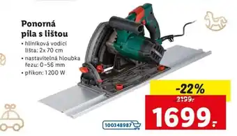 Lidl Parkside ponorná pila s lištou 2x70cm nabídka