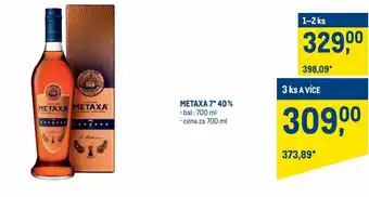 Makro metaxa 7* 40% 0,7l nabídka