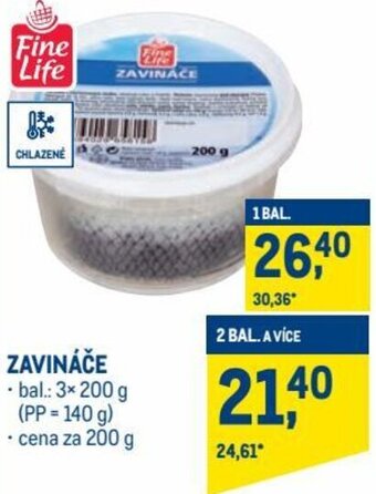 Makro fine life zavináče 200g nabídka
