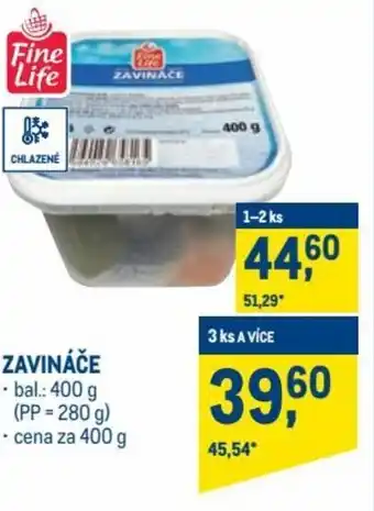 Makro fine life zavináče 400g nabídka