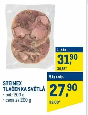Makro steinex tlačenka světlá 200g nabídka