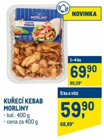 Makro Morliny Kuřecí kebab nabídka