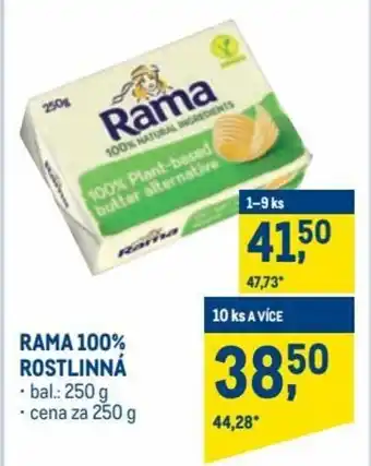 Makro rama 100% rostlinná 250g nabídka