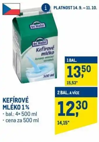 Dr.Haliŕ mléko 1% 500ml