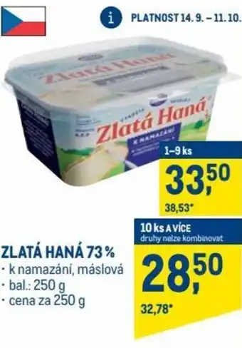 Makro olma zlatá haná 73% 250g nabídka