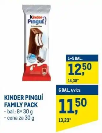 Makro kinder pinguí family pack 30g nabídka