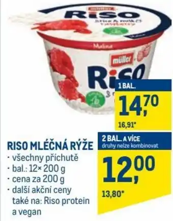 Makro muller riso mléčná rýže 200g nabídka