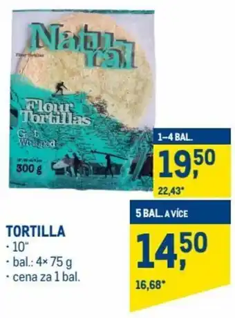 Makro natural tortilla 75g nabídka