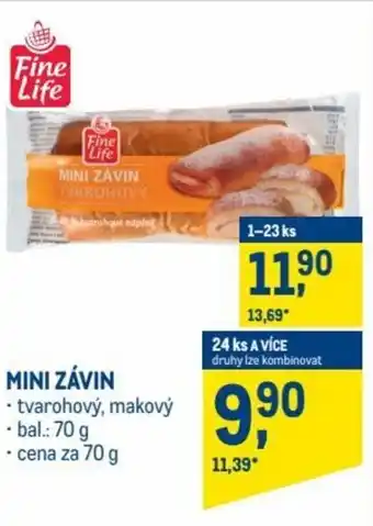 Makro fine life mini závin 70g nabídka