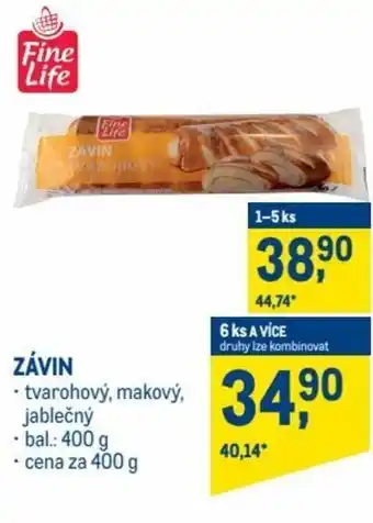 Makro fine life závin 400g nabídka