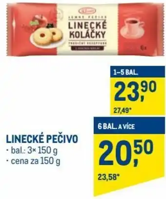Makro linecké pečivo 150g nabídka