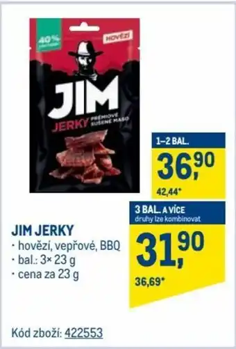 Makro Jim jerky 23g nabídka