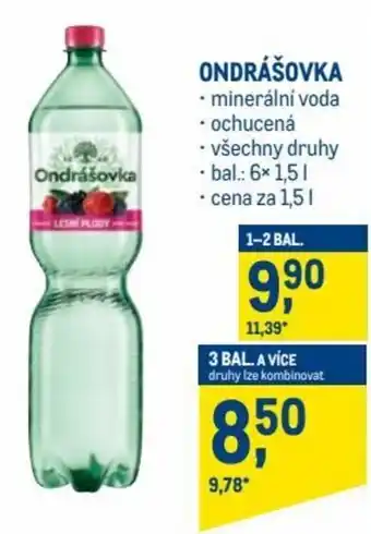Makro ondrášovka minerální voda1,5l nabídka