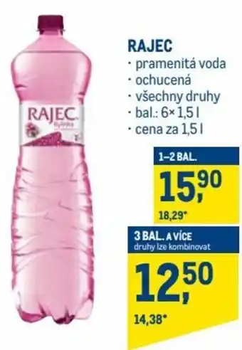 Makro rajec pramenlitá voda 1,5l nabídka