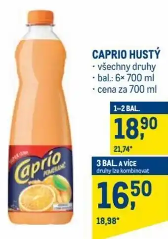 Makro caprio hustý 700ml nabídka
