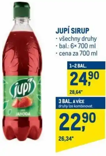 Makro jupí sirup 700ml nabídka