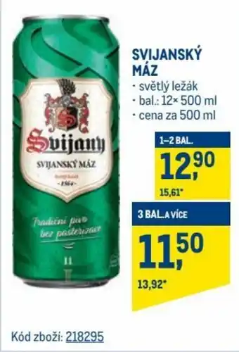 Makro Svijanský máz 500ml nabídka