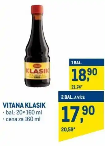Makro vitana klasik 160ml nabídka