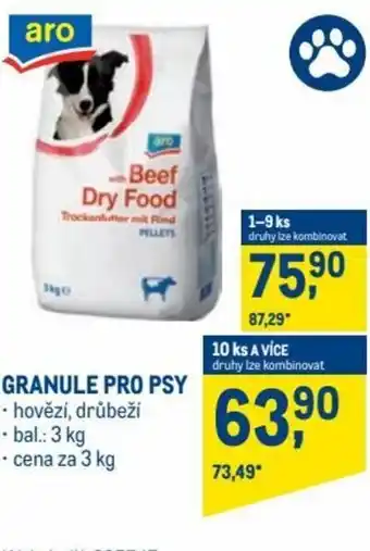 Makro aro granule pro psy 3kg nabídka