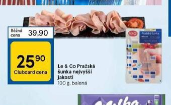 Tesco Pražská šunka nejvyšší jakosti nabídka