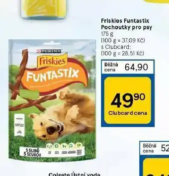 Tesco Friskies funtastic pochoutky pro psy nabídka