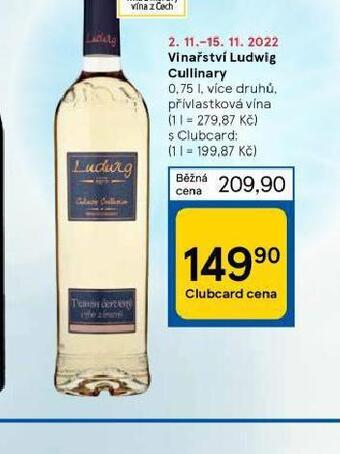 Tesco Vinařství ludwig cullinary nabídka