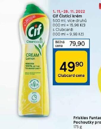 Tesco Cif čistící krém nabídka