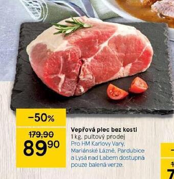 Tesco Vepřová plec bez kosti nabídka