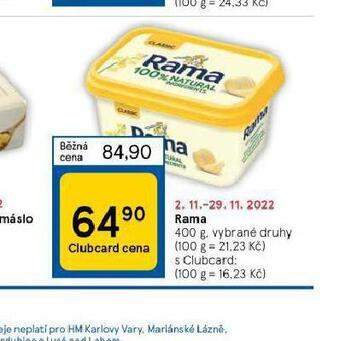 Tesco Rama 400 g nabídka