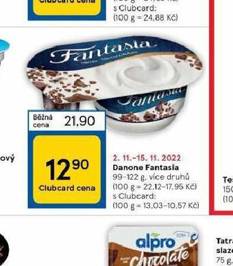 Tesco Danone fantasia nabídka