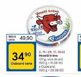 Tesco Veselá kráva nabídka