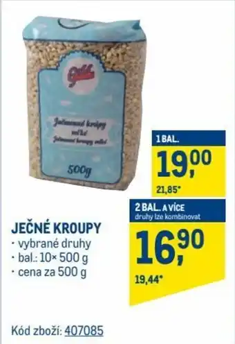 Makro Ječné kroupy 500g nabídka