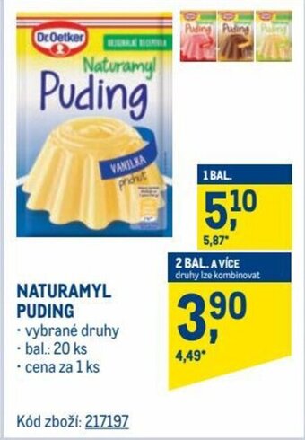Makro Dr.Oetker naturamyl puding nabídka