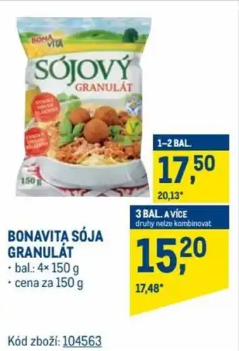 Makro Bonavita soja granulát 150g nabídka