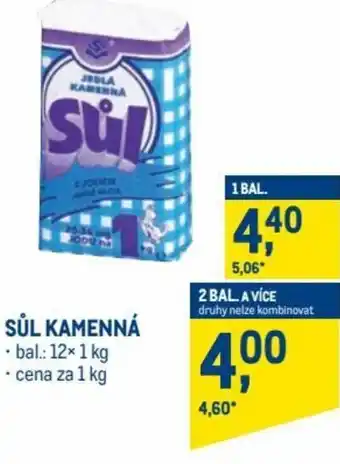 Makro sůl kamenná 1kg nabídka