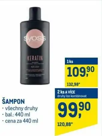 Makro syoss šampon 440ml nabídka