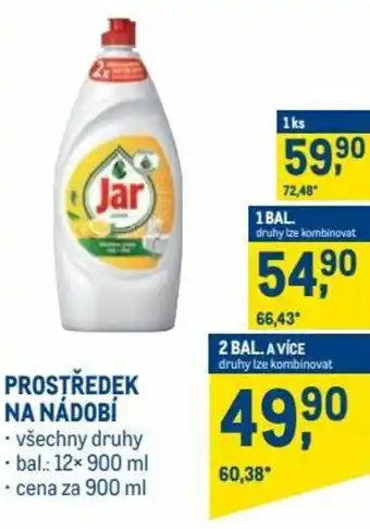 Makro jar prostředek na nádobí 900ml nabídka