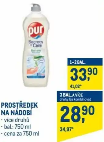 Makro pur prostředek na nádobi 750ml nabídka