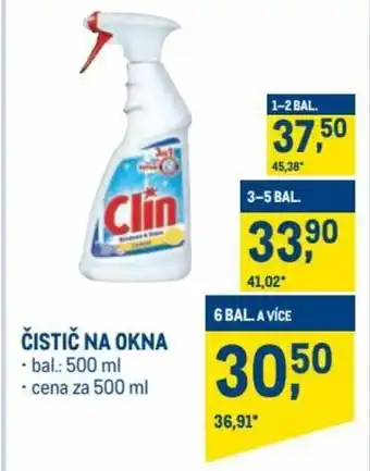 Makro clin čistič na okna 500ml nabídka