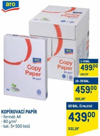 Makro aro kopírovací papír nabídka