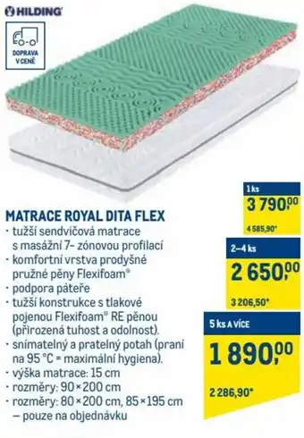 Makro hidling matrace royal dita flex nabídka