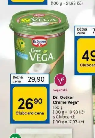 Tesco Dr. oetker creme vega nabídka